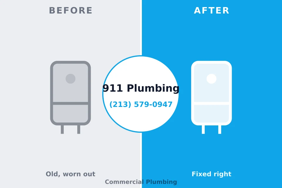 Before and after: plumbing repair Desoto Lakes, FL